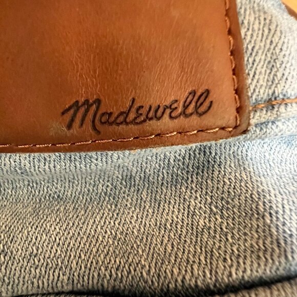 Madewell Button Fly Distressed High Rise Stretch Skinny Jeans Size 27 - Picture 6 of 9